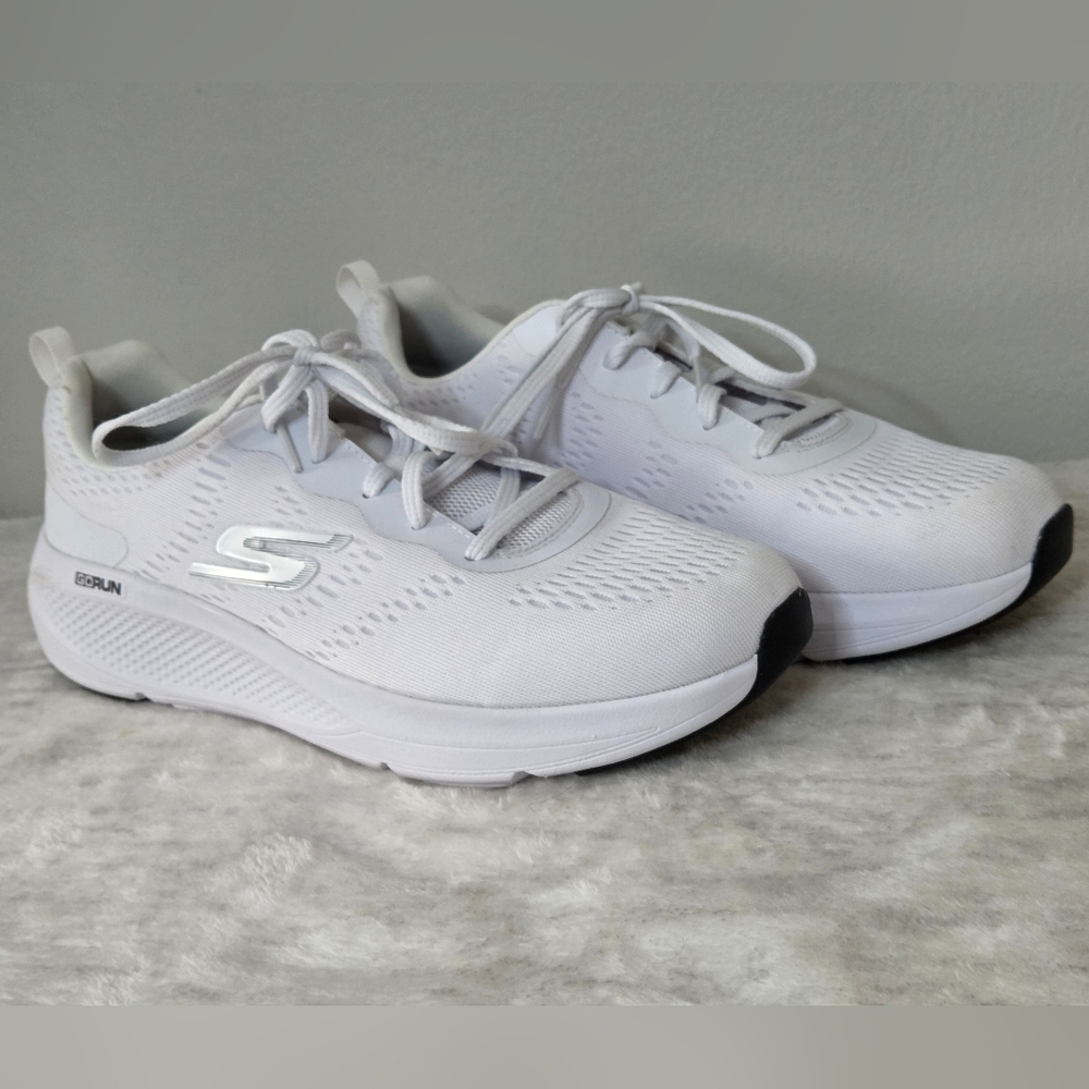 Skechers GoRun Memory Foam White Athletic Shoes